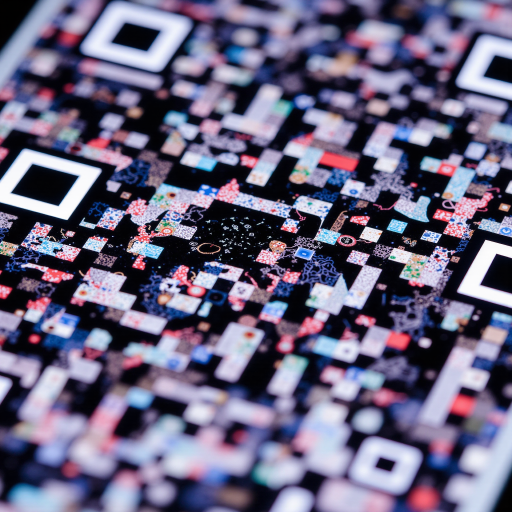 微信公众号二维码，黑色线条构成的正方形图案，白色背景，中心位置有微信图标标识